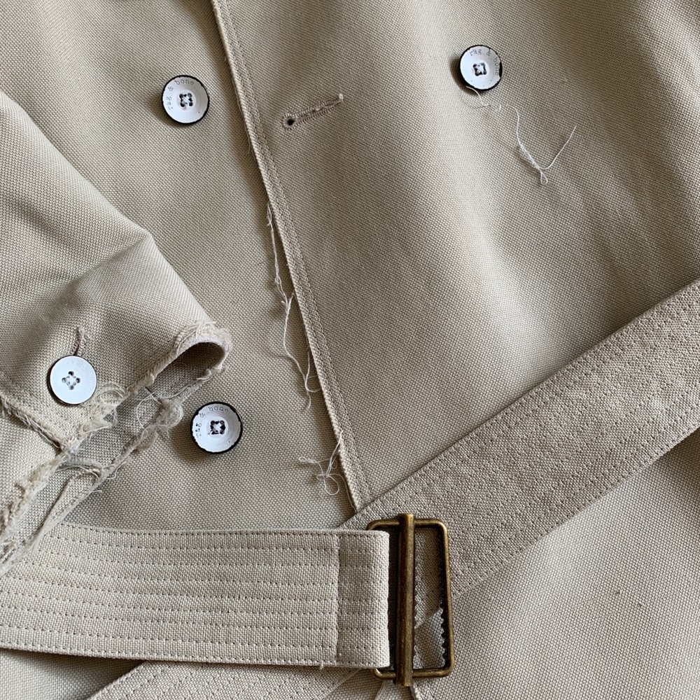 Rag and bone oxford tan Port trench coat xs - Picture 5 of 10